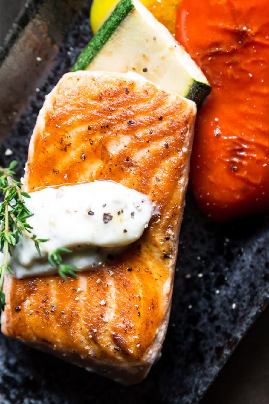 Salmón a la plancha